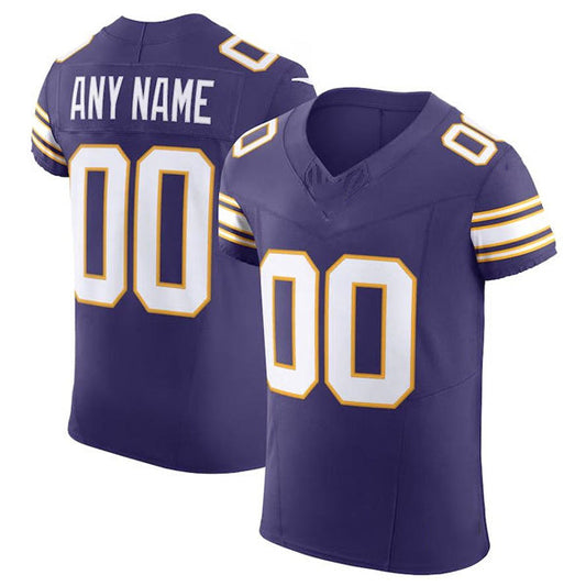 Custom MN.Vikings Purple Scarlet Vapor F.U.S.E. Elite  Jersey Stitched American Football Jerseys