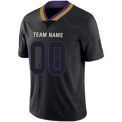 Custom B.Raven Stitched American Football Jerseys Personalize Birthday Gifts Black Jersey