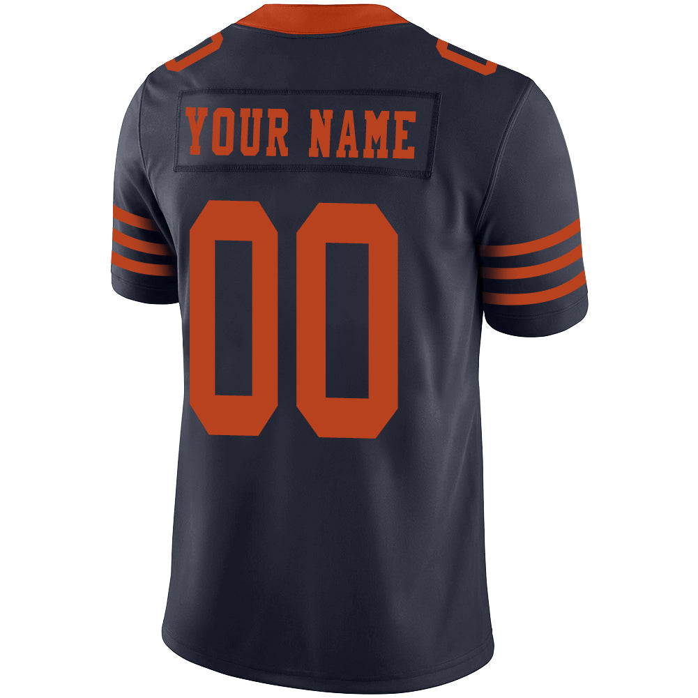 Custom C.Bear Stitched American Football Jerseys Personalize Birthday Gifts Navy Jersey