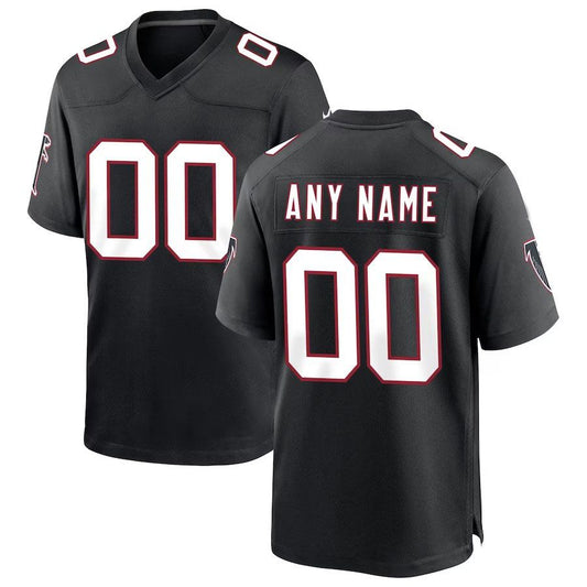 Custom A.Falcons 2024 Black Throwback Game American Stitched Football Jersey