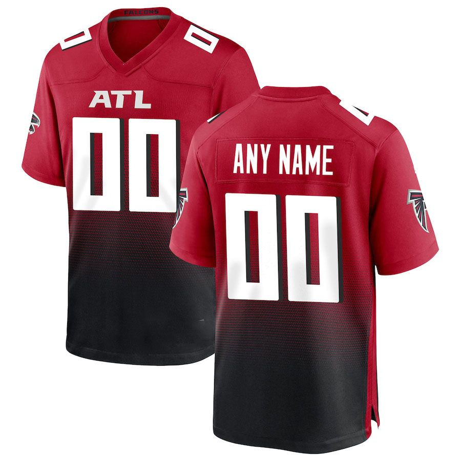 Custom A.Falcons 2024 Red Game American Stitched Football Jersey