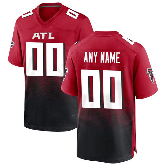 Custom A.Falcons 2024 Red Game American Stitched Football Jersey
