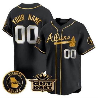 Custom Atlanta Braves Atliens Vapor Premier Limited ¨C All Stitched Baseball Jersey