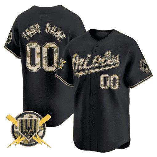 Custom Baltimore Orioles Armed Forces Day Vapor Premier Limited ¨C All Stitched Baseball Jersey