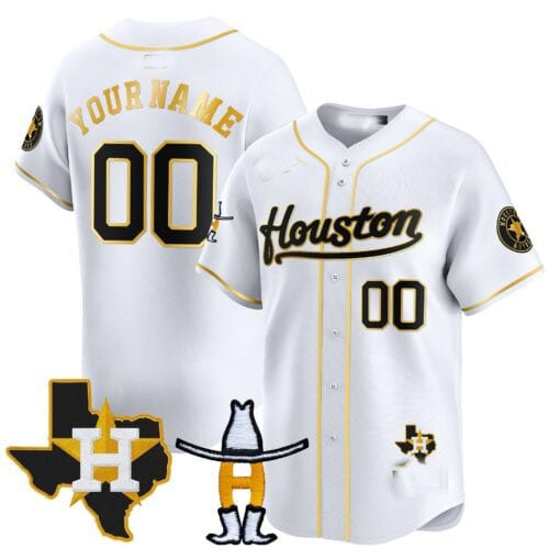 Custom Houston Astros Rodeo Patch Vapor Premier Limited ¨C All Stitched Baseball Jersey