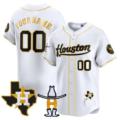 Custom Houston Astros Rodeo Patch Vapor Premier Limited ¨C All Stitched Baseball Jersey