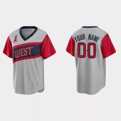 Custom Los Angeles Angels 2021 Little League Classic Road Replica Jersey ¡§C Gray Stitched Baseball Jerseys