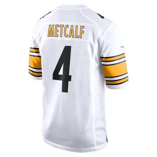 P.Steelers #4 DK Metcalf White Game Stitched American Football Jerseys