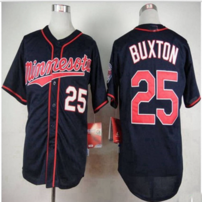 Minnesota Twins #25 Byron Buxton Dark Blue Majestic Baseball Stitched  Baseball Jerseys