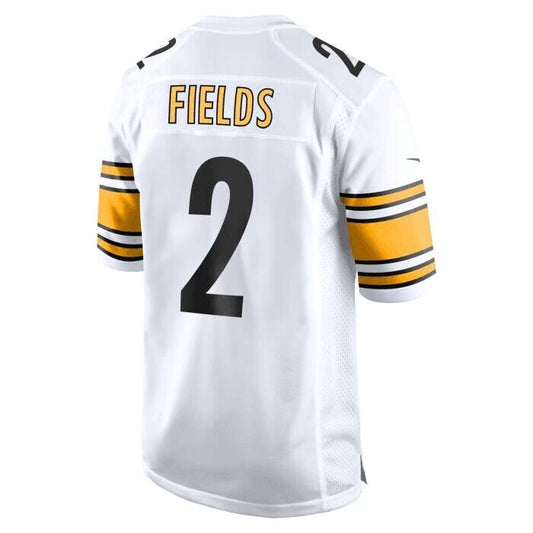 P.Steelers #2 Justin Fields White Game Jersey - White American Football Jerseys