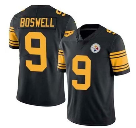 P.Steelers #9 Chris Boswell Black Vapor Untouchable Color Rush Limited Player Jersey Stitched American Football Jerseys