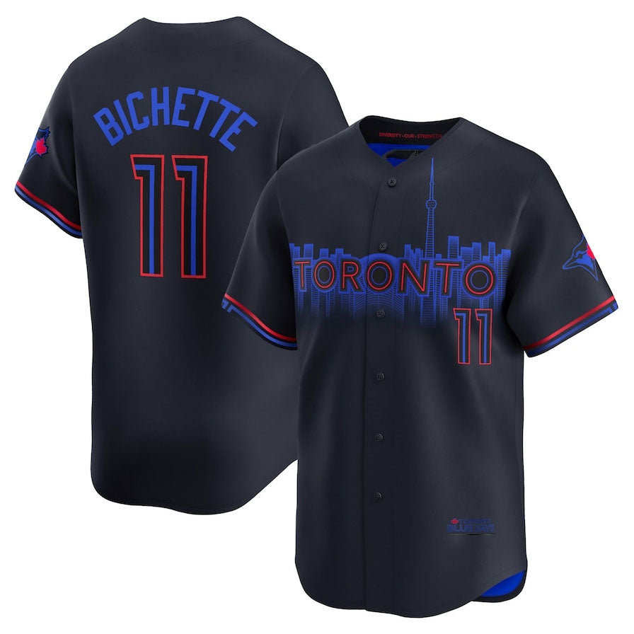 Toronto Blue Jays #11 Bo Bichette 2024 City Connect Limited Player Jersey - Black Baseball Jerseys£©