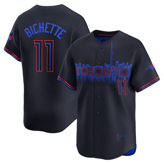Toronto Blue Jays #11 Bo Bichette 2024 City Connect Limited Player Jersey - Black Baseball Jerseys£©