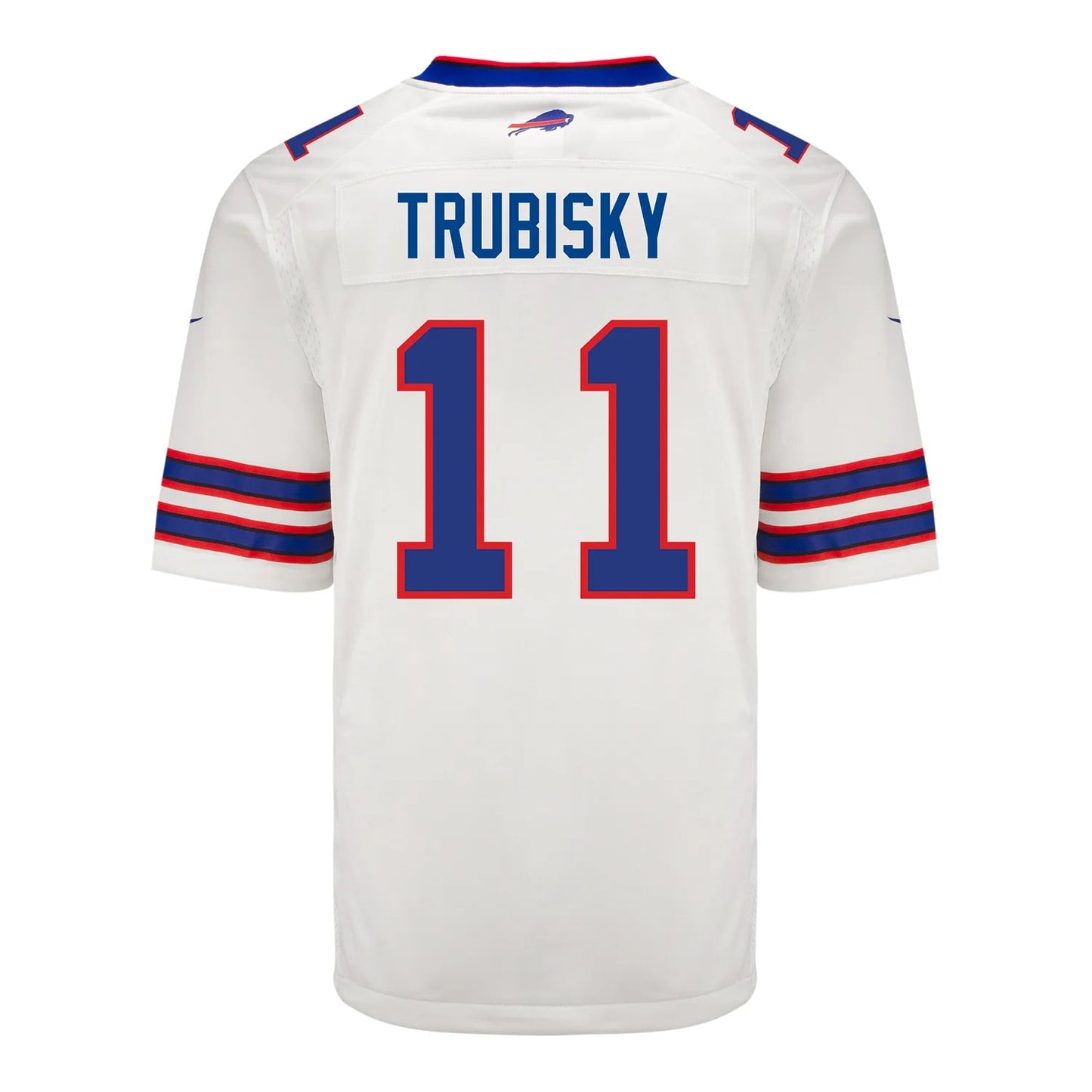 B.Bills #11 Mitchell Trubisky White Game Player Jersey Football Stitched American Jerseys