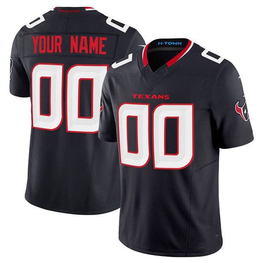 Custom H.Texans Active Player Navy 2024 F.U.S.E Vapor Limited Football All Stitched Jersey Personalised Jerseys