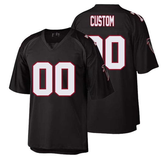 Custom A.Falcons Throwback Stitched Black M&N 1992 Retired Jersey