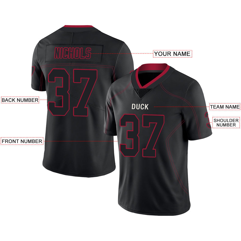 Custom A.Falcon Men's American Black Fashion Vapor Limited Stitched Football Jersey