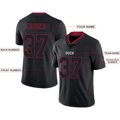 Custom A.Falcon Men's American Black Fashion Vapor Limited Stitched Football Jersey