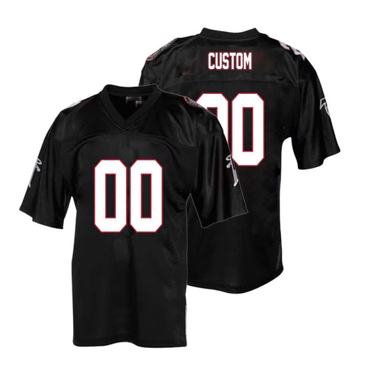 Custom A.Falcons Throwback Stitched Black M&N 1990 Retired Jersey