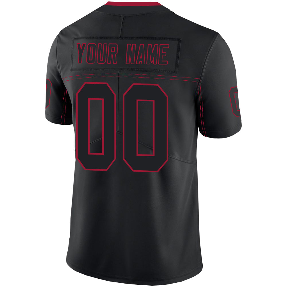 Custom A.Falcon Men's American Black Fashion Vapor Limited Stitched Football Jersey