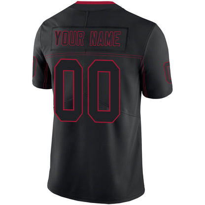Custom A.Falcon Men's American Black Fashion Vapor Limited Stitched Football Jersey